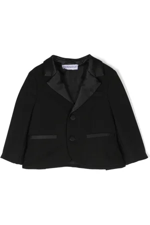 Emporio Armani Satin-lapels single-breasted blazer