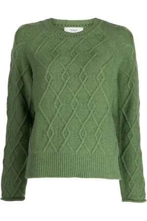 PRINGLE OF SCOTLAND Cable-knit wool-blend jumper