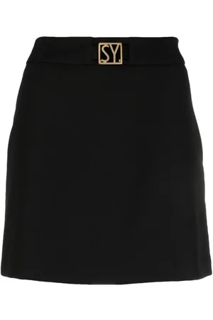 SEVENTY BY SERGIO TEGON Logo-plaque A-line miniskirt