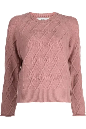 PRINGLE OF SCOTLAND Cable-knit wool-blend jumper