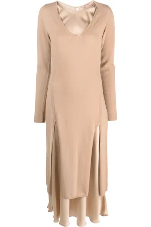 Twin-Set Long-sleeve layered jumper dress