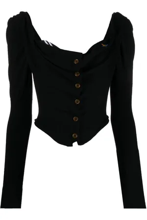 Vivienne Westwood Bea corset-style cropped cardigan