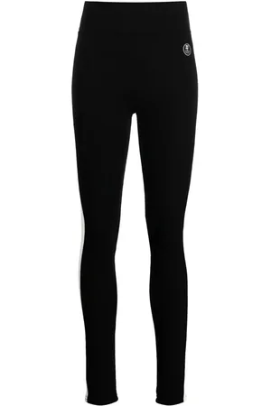 We Norwegians Voss striped merino-blend ski leggings
