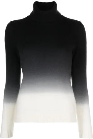 KUJTEN Dip-dye roll-neck cashmere jumper