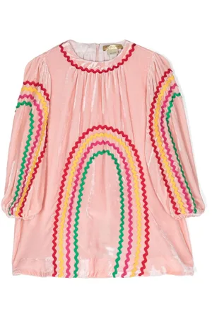 Stella McCartney Embroidered-motif velour minidress