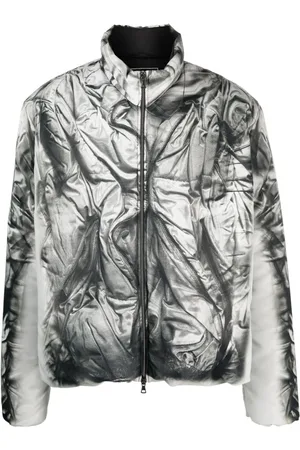 Y / PROJECT Compact-print high-neck jacket