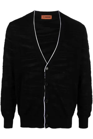 Missoni Devoré-effect wool blend cardigan