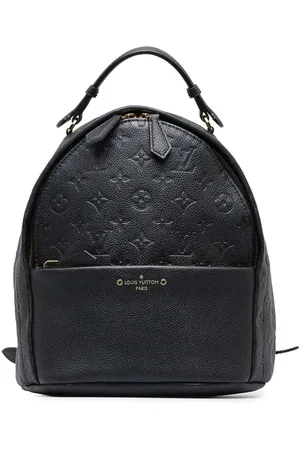 Louis Vuitton Sorbonne Black Leather Backpack Bag (Pre-Owned)