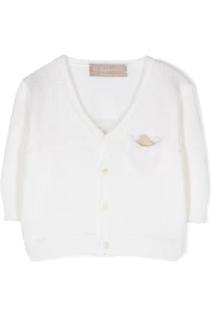 LA STUPENDERIA Intarsia-knit Cashwool® cardigan