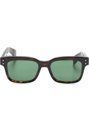 ELEVENTY Tortoiseshell square-frame sunglasses