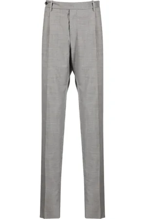 PT Torino Pressed-crease wool tailored trousers