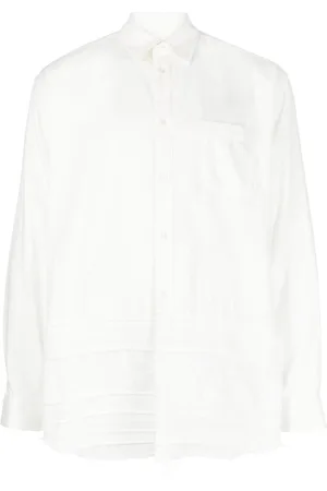 UNDERCOVER Embroidered-desgin frayed shirt