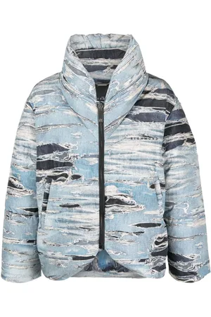 John Richmond Denim-effect padded jacket