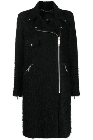 John Richmond Valandin frayed-detail coat