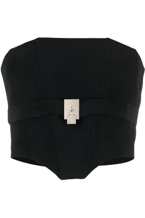 John Richmond Kassam padlock-detail corset