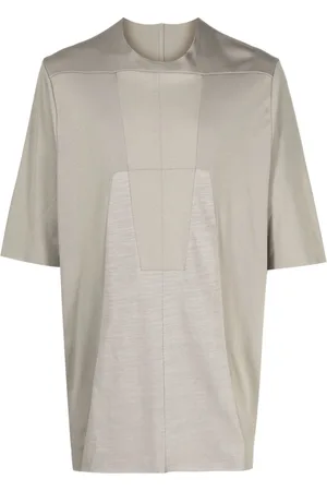 Rick Owens Panelled-design organic cotton T-shirt