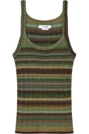 RE/DONE Space Dye ribbed wool top