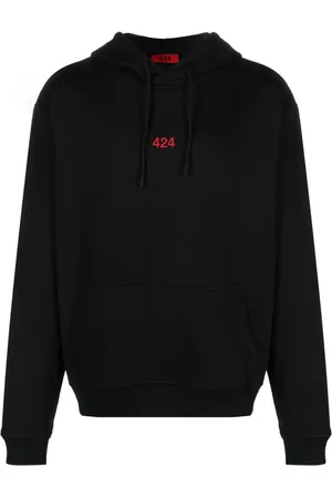 424 FAIRFAX Logo-embroidered cotton hoodie
