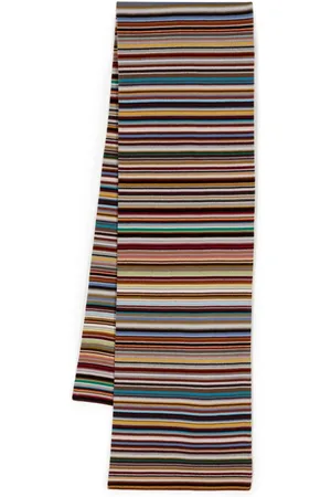 Paul Smith Stripe-pattern virgin wool scarf
