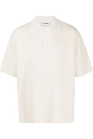 SUNNEI Two-tone knitted polo shirt