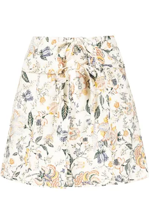 ULLA JOHNSON Quilted silk miniskirt