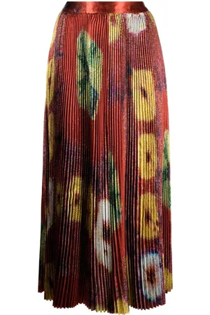 ULLA JOHNSON Rami high-waisted pleated skirt