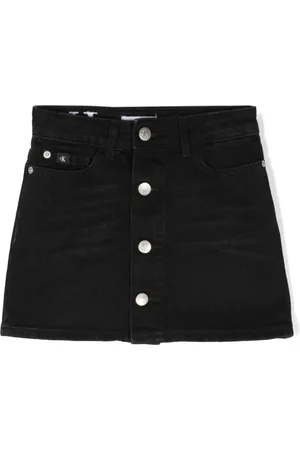 Calvin Klein Logo-embroidered cotton miniskirt