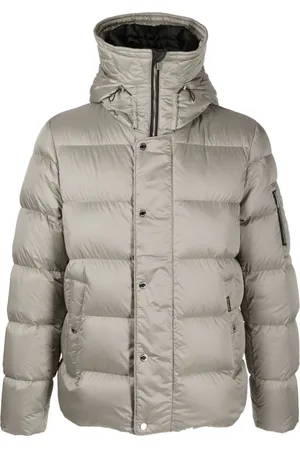 MOORER Quilted hooded padded jacket