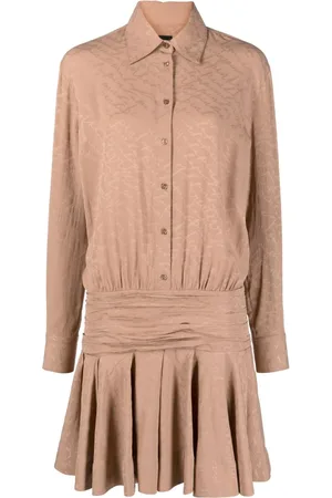 Pinko Arzach logo-jacquard shirtdress