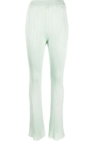 Jil Sander Fully-pleated flared-leg trousers