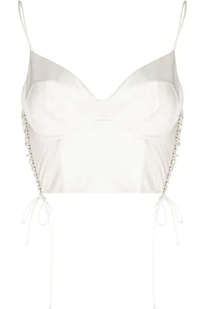 Kiki de Montparnasse Lace-up fastening corset top