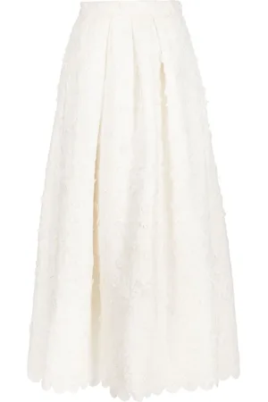 Sachin & Babi Pyaar floral-appliqué full skirt