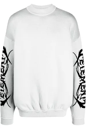 Vetements Logo-print merino wool jumper