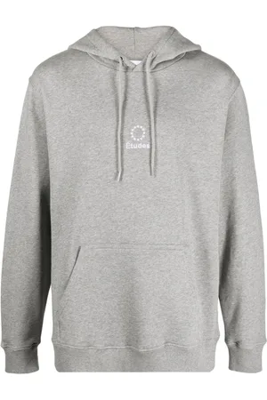 Etudes Logo-embroidered organic cotton hoodie