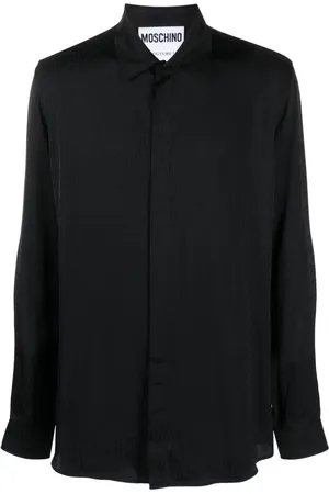 Moschino Logo-jacquard satin shirt