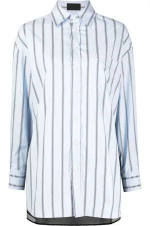 Puppets and Puppets Striped panelled cotton shirt