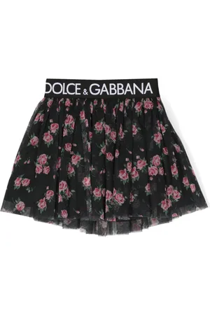 Dolce & Gabbana Logo-waistband tulle miniskirt