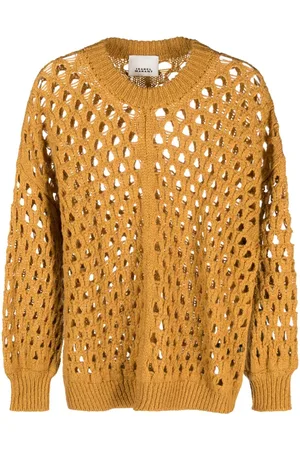 Isabel Marant Perforated drop-shoulder jumper