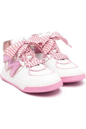 MONNALISA Faux-leather high-top sneakers