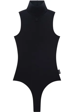 Courrèges Techno jersey high-neck bodysuit