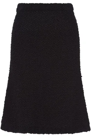Prada Bouclé mohair knit skirt