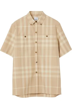 Burberry Check-pattern cotton shirt