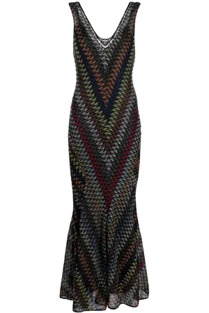 Missoni Zigzag crochet-knit maxi dress