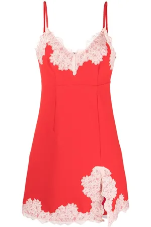 VIVETTA Lace-trim two-tone minidress