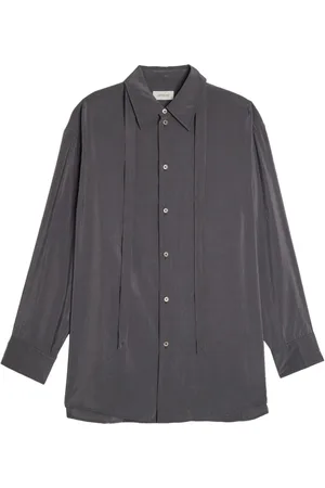 LEMAIRE Neck-tie cotton shirt