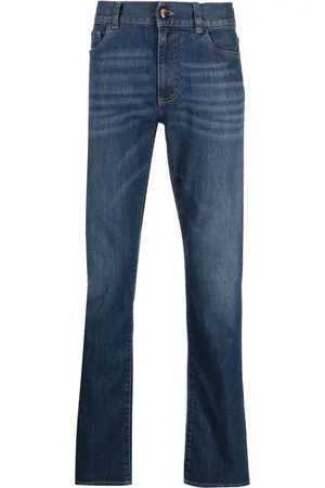 CANALI Low-rise straight-leg jeans