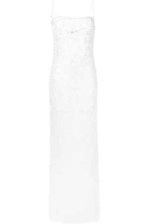 Retrofete Landy floral-lace long dress