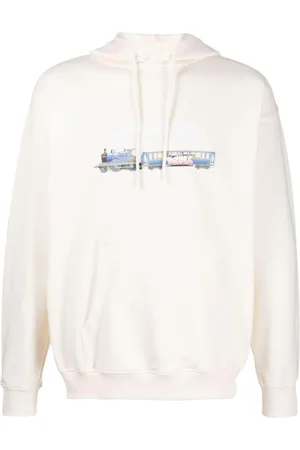 Drôle de Monsieur Graphic-print cotton hoodie
