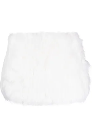 VIVETTA Faux-fur miniskirt
