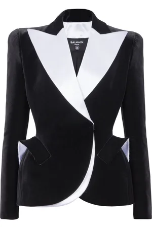 Balmain Two-tone velvet blazer